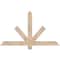 Ekena Millwork Kennewick Smooth Timber Gable Bracket, Douglas Fir, 48"W x 28"H x 1 1/2"D x 3 1/2"F, 14/12 Pitch GBW048X28X0204KEN00SDF - alternate 1